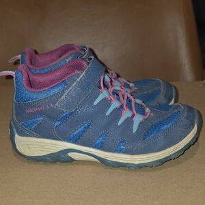 Merrell Kids Blue and Pink Trail Sneakers